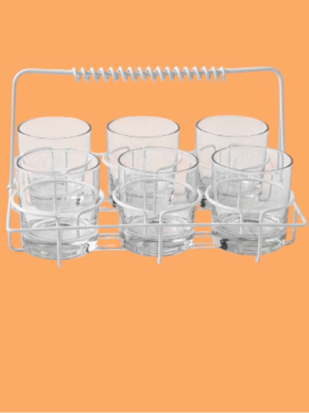 Vintage old fashioned glasses scrip L initial set 6